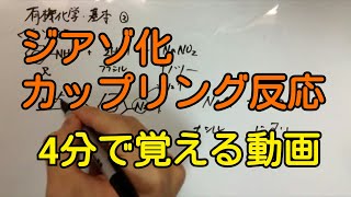 【化学】ジアゾ化・カップリング反応を4分で覚える！【ゴロ】 [upl. by Ahsil528]