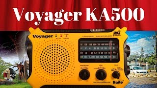 Kaito Voyager KA500 AM FM SW WB Emergency Radio Review [upl. by Drannek10]