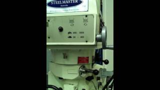 Steelmaster Turret Milling Machine Model SMKD2VS with 3 Axis DRO [upl. by Elvin]