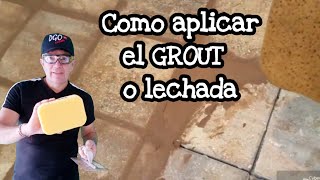 Como aplicar el grout o lechada en adoquines [upl. by Lauro]