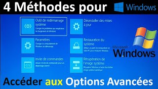 COMMENT ACCEDER AUX OPTIONS DE DEMARRAGE AVANCEES WINDOWS 1011 [upl. by Aryt]