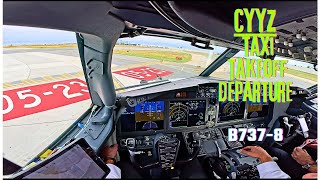 B737 MAX Turbulent Departure out of Toronto  FULL ATC [upl. by Tattan]