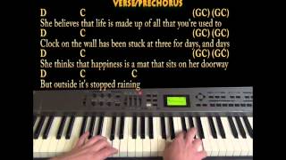 3AM Matchbox 20 Piano Cover Lesson in G with ChordsLyrics G C D Em [upl. by Aldercy]