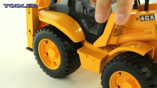 Bruder 02428 Backhoe Loader JCB 4 CX REVIEW [upl. by Lucrece858]