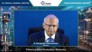 AGM of Tejas Networks Ltd 24th 28062024 [upl. by Vern]