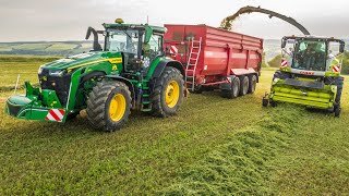 Senáž 2024  Claas Jaguar 970  John Deere 7R 8R  Case IH Magnum 380 [upl. by Idas]