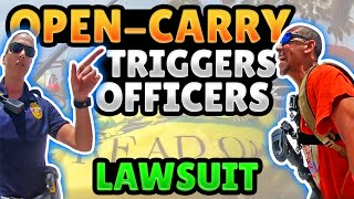 Open Carry Advocate Unlawfully Detained  Lawsuit [upl. by Ovida]