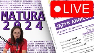 MATURA 2024 Z ANGIELSKIEGO ROZSZERZENIE  ODPOWIEDZI ROZWIĄZANIA WYJAŚNIENIA matura2024 [upl. by Linette]