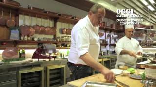 Video Ricetta Crudo di Agnello su tavoletta di Polenta e Prosciutto cotto [upl. by Aiduan968]