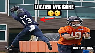 Caleb Williams already GETTING REPS with Keenan Allen amp DJ Moore  Chicago Bears Camp Highlights 😅 [upl. by Quintus]