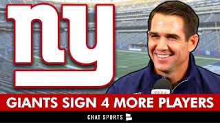 🚨 Giants Sign 4 Players In NFL Free Agency  New York Giants News [upl. by Leahcir388]