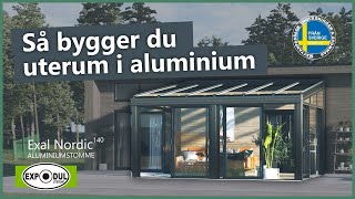 Bygg uterum i aluminium  Så gör du  Uterum med pulpettak [upl. by Ayyn]