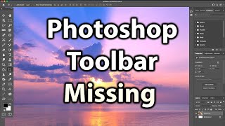 Photoshop Toolbar Missing  How to Reset Tools and Workspace in Photoshop [upl. by Uel916]