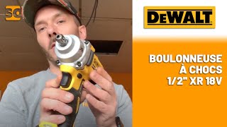 Démonstration de la Boulonneuse à chocs 1 2 XR 18V  DEWALT avec notre Ambassadeur Franck [upl. by Akir]