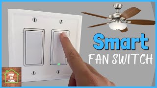 Make Your Ceiling Fan Smart With Leviton Smart Fan Switch  Smart Fan Switch Installation [upl. by Gnaig]