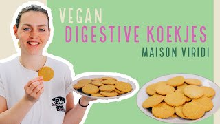 Huisgemaakte knapperige VEGAN DIGESTIVE KOEKJES bakken met maar een paar ingrediënten [upl. by Helsell]