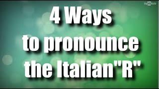 4 Different Italian quotRquot  The Sicilian Pronunciation [upl. by Anahahs]