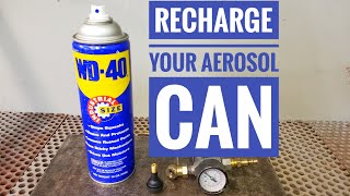 How to Put AIR Back in Your Aerosol Spray Can Fast and EASY [upl. by Eletnahc808]