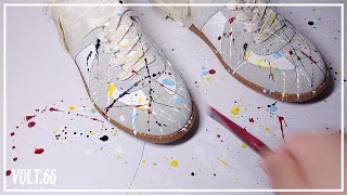 Custom Shoes Maison Margiela Replica Action Painting [upl. by Jansen]