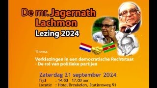 Lezing Jagernath Lachmon 2024 [upl. by Aerdnaxela]