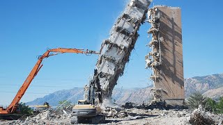 Amazing Dangerous Building Demolition Excavator Skill  Biggest Heavy Equipment Machines [upl. by Allissa]