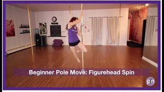 Beginner Pole Dance Moves Figurehead Spin [upl. by Laurentium]