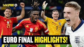 England 12 Spain  Euro 2024 Final talkSPORT Highlights 🏆❌ [upl. by Calderon]