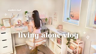 apartment room makeover 🍡🕊️ pinterest home office decor self care journal night ready for a change [upl. by Weiss98]