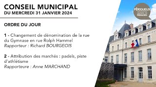 Conseil municipal du 31 janvier 2024 [upl. by Allis]