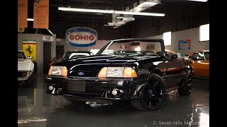 1992 Mustang  35221 ORIGINAL Miles Convertible BlackBlack  Seven Hills Motorcars [upl. by Garate442]