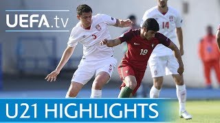 Under21 highlights Portugal v Serbia [upl. by Mayeda]