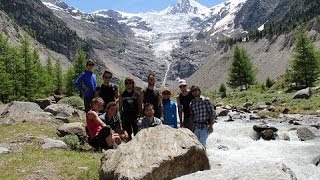 Wandern  Hiking in Wallis Schweizer Alpen Gletscher Grächen 2014 [upl. by Buehrer]