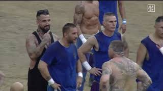 Calcio Storico Fiorentino  2023 10 Giugno Bianchi vs Azzurri prima semifinale [upl. by Imrots]