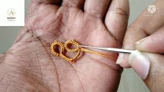 22 New Tatting flower design in Kannadatattingsareekuchu tattingtassels [upl. by Oramlub447]