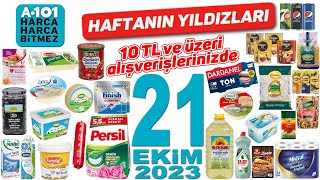 A101 21 EKİM 2023 KATALOĞU  A101 İNDİRİMLERİ TEMİZLİK VE GIDA  A101 HAFTANIN YILDIZLARI KATALOĞU [upl. by Erual]