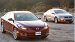 2009 Mazda 6 vs 2009 Volkswagen CC  Comparison Test  Edmundscom [upl. by Saidel]