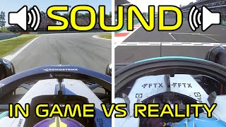 Real F1 VS F1 24 Sound Test  Is the Game Accurate [upl. by Buzz448]