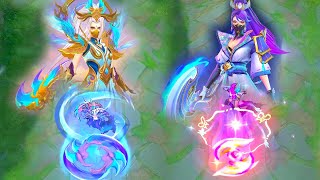 Hanabi Moonlit Ninja VS Riverland Phoenix Skin Comparison [upl. by Nedearb]