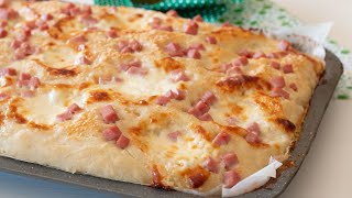 FOCACCIA CON STRACCHINO E PROSCIUTTO  Facile e gustosa risultato garantito [upl. by Hellman]