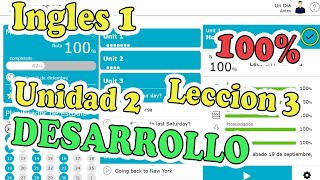 ✔ 🤩SOLUCIONARIO🤩 Lección 3  Unidad 2  Ingles 1  Openlingua Dexway  Plataforma de Ingles💙 [upl. by Eldnar]