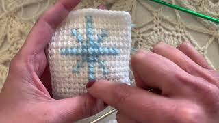 Crochet Advent Calendar Tunisian with Cross Stitch [upl. by Kahaleel284]