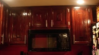 DIY How to Refinish Refinishing Wood Kitchen Cabinets [upl. by Lynd]