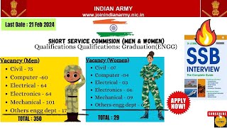 Indian armySSCRecruitment  Engineering Graduates Check Now indianarmy shortservicecommission [upl. by Powder]