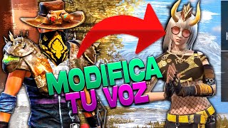 ESSE É TOP COMO MODIFICAR A VOZ NO FREE FIRE PELO CELULAR ATUALIZADO 2021 [upl. by Atsylak986]