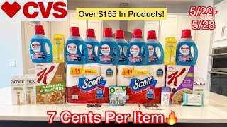 CVS COUPONING HAUL 522528OVER 155 IN PRODUCTS FOR 183🔥🔥 [upl. by Maples296]