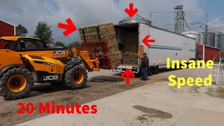 Loading A Semi with Hay Very Fast [upl. by Inahc]