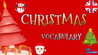 Christmas Vocabulary In English Learn the most used word of Christmas day [upl. by Redlac]