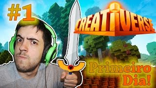 CREATIVERSE 1 O primeiro dia de aventura construindo a base PATIFARIA [upl. by Guthry]