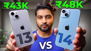 iPhone 13 vs iPhone 14  What to buy in BBD Sale Full Comparison in Hindi  Mohit Balani [upl. by Cavuoto]