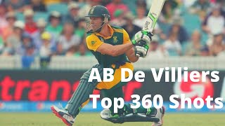 AB De Villiers top 360 degree shots in cricket [upl. by Alyakcim]